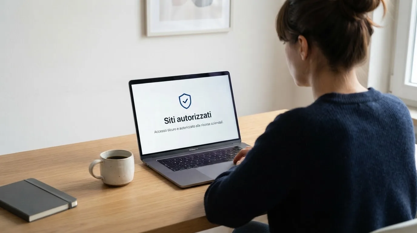 Persona davanti a un portatile che legge una pagina informativa sul gioco online in Italia — casinò che accettano bitcoin