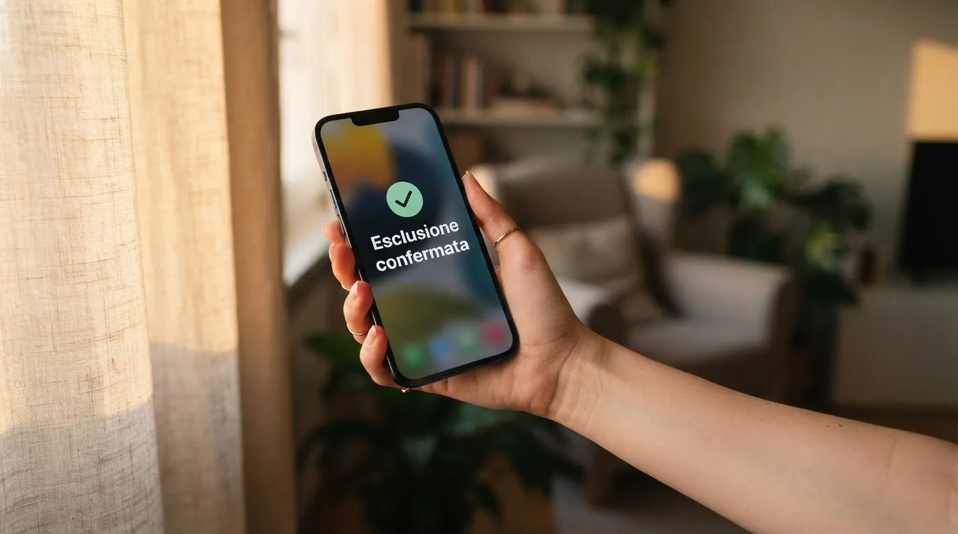 Mano che tiene uno smartphone accanto a una finestra, luce serale tranquilla — casino online con cie