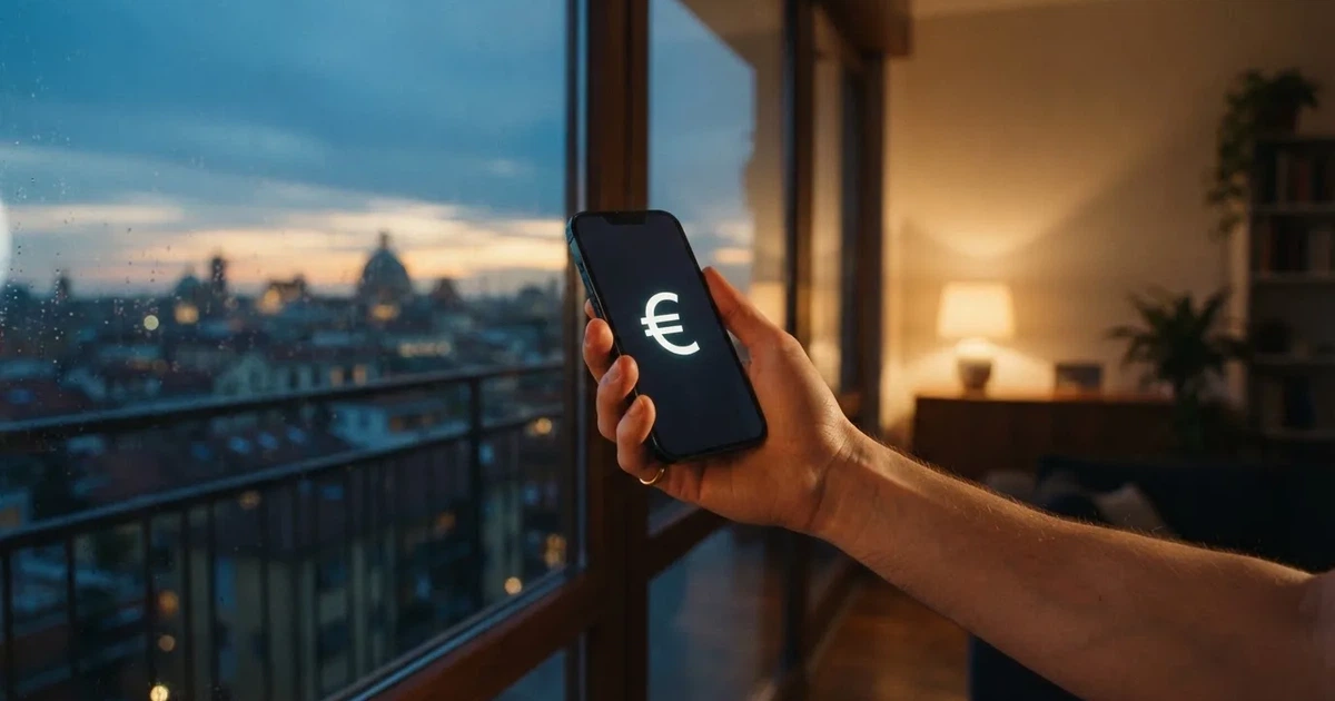 Mano che tiene uno smartphone accanto a una finestra, luce serale tranquilla — casino online italiani senza autoesclusione